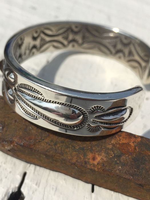 【Ray Adakai】　Double Stamp Bracelet　(M)