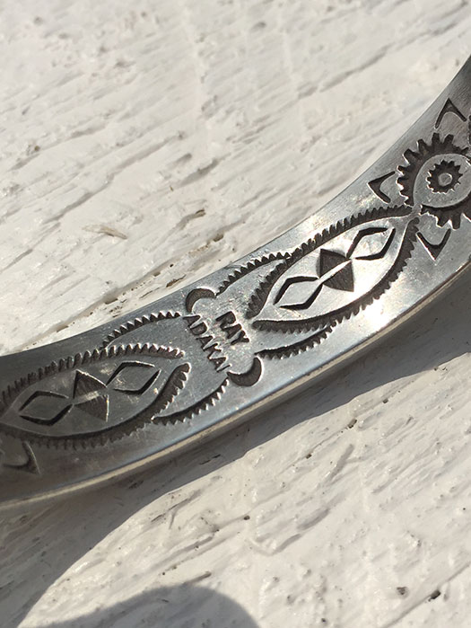 【Ray Adakai】　Double Stamp Bracelet　(M)