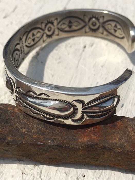 【Ray Adakai】　Double Stamp Bracelet　(M)