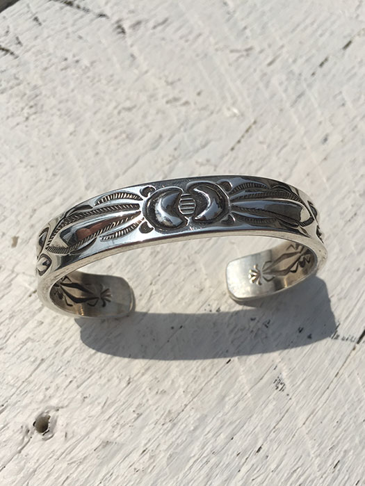 【Ray Adakai】　Double Stamp Bracelet　(M)