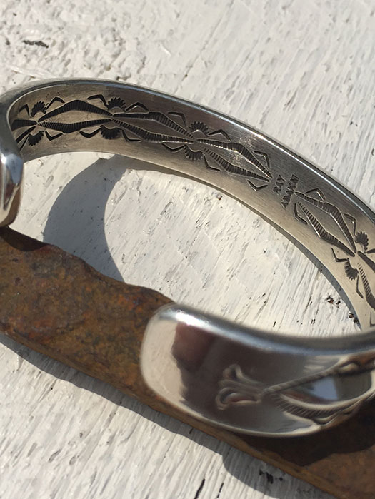 【Ray Adakai】　Double Stamp Bracelet　(M)