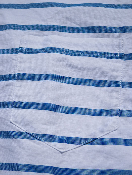 【50% OFF】　S/S PULLOVER BD SHIRT　(BORDER OXFORD)