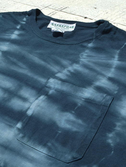 Chop Corner Pocket T (Kago Dye)