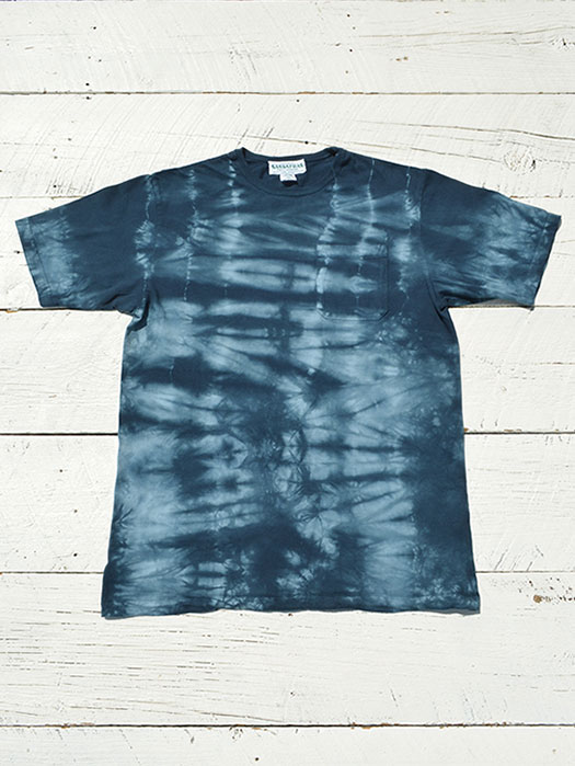 Chop Corner Pocket T (Kago Dye)　