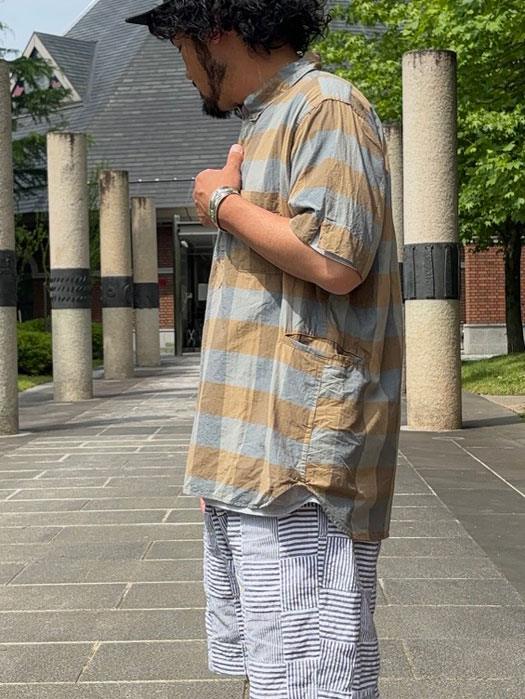 Wheel Barrow Shell Shirt 1/2 (Block Check)