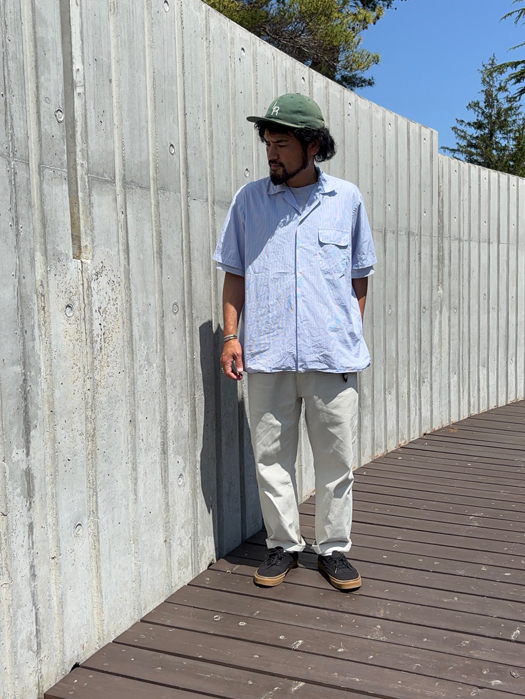 S/S CAMP COLLAR SHIRT (PENCIL STRIPE) “NR別注”