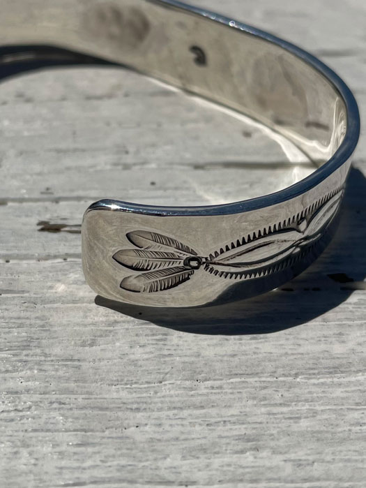 BR-0075　18K EAGLE HEAD STAMPED BRACELET