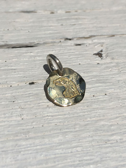 EFNL-0020　18K GOLD EAGLE HEAD PENDANT (XS)