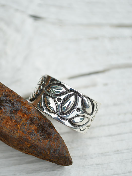 【30% OFF】　【Ray Adakai】　Double Stamp Ring　(M)