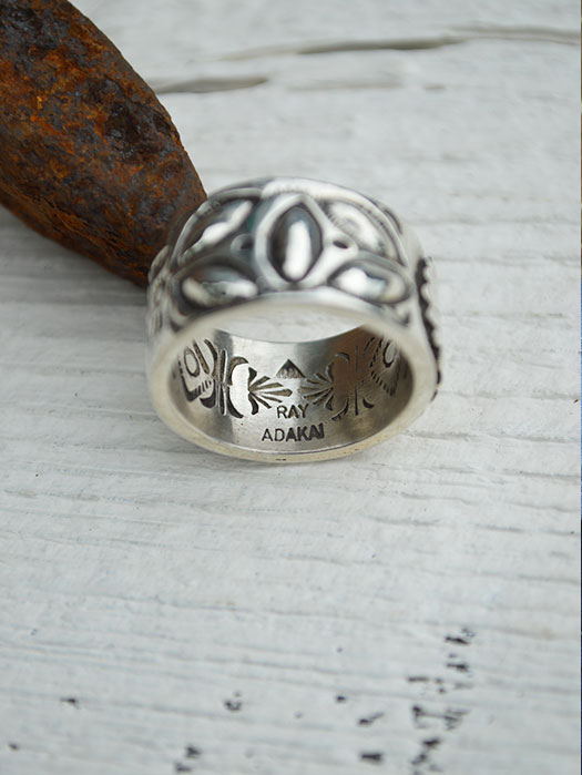 【30% OFF】　【Ray Adakai】　Double Stamp Ring　(M)