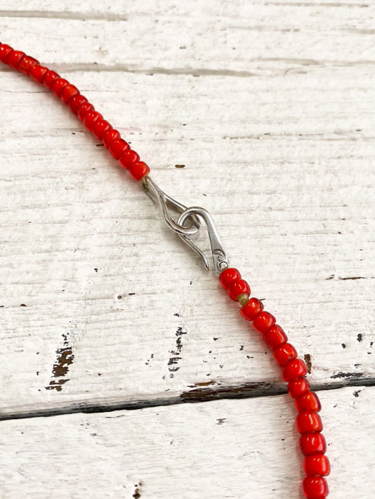 Antique Red Beads Necklace