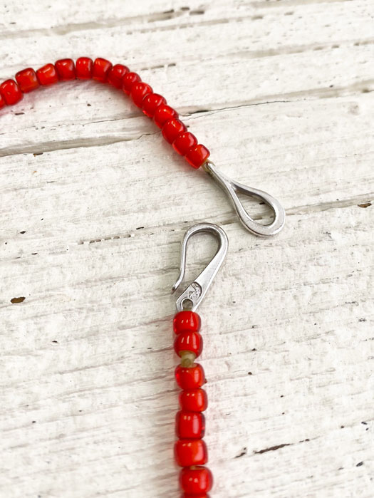 Antique Red Beads Necklace