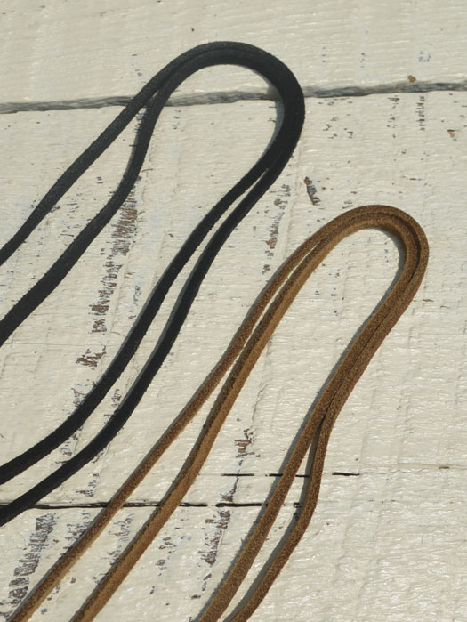 LT-0124　KUDU LEATHER LACE (BEAD END)