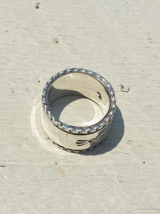EFRG-0032　18K EAGLE FACE STAMP RING