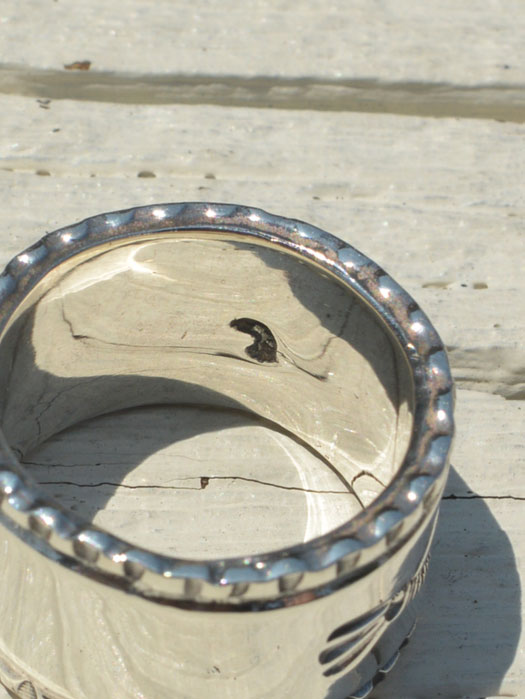EFRG-0032　18K EAGLE FACE STAMP RING