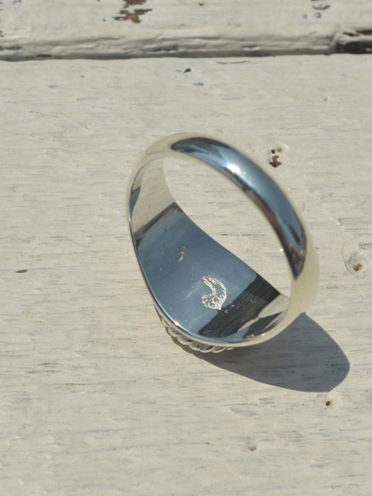 EFRG-0036 EAGLE HEAD STAMPED RING No.36