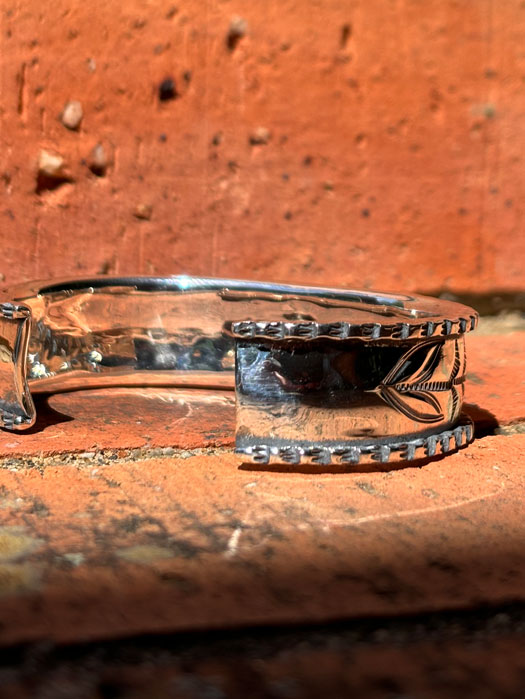 BR-0196 BENTED EDGE BRACELET (TURQUOISE)