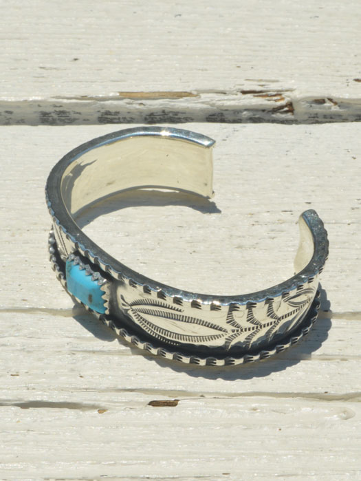 BR-0196 BENTED EDGE BRACELET (TURQUOISE)