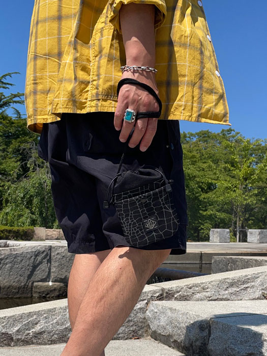 MINI WALLET POUCH　(Spider Web)　