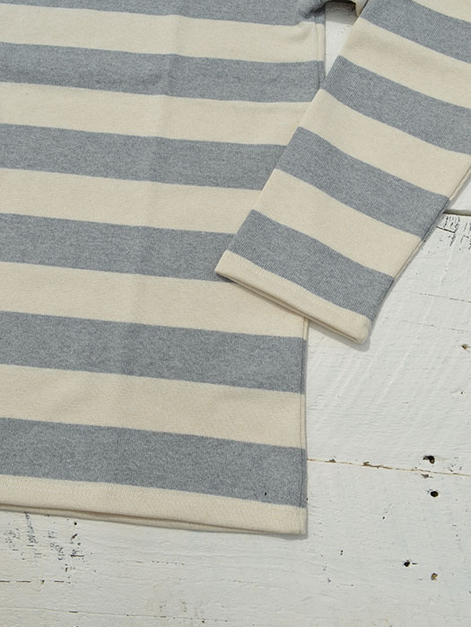 OUESSANT　(WIDE BORDER)　(ナチュラル×杢グレー)