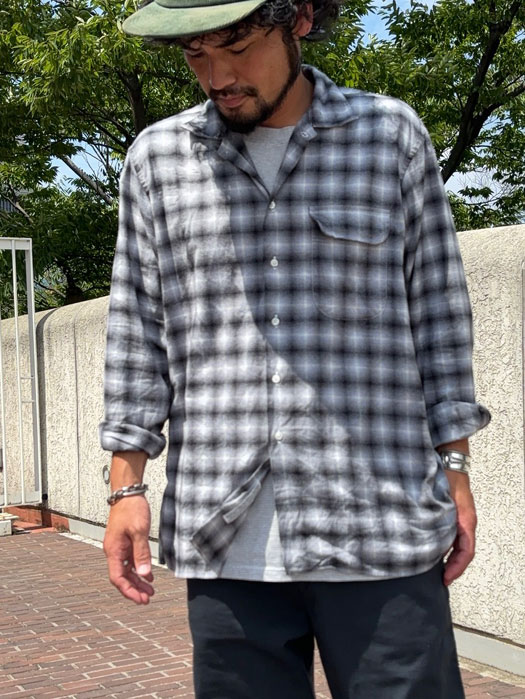 CAMP COLLAR SHIRT (FLANNEL PLAID) “NR別注”