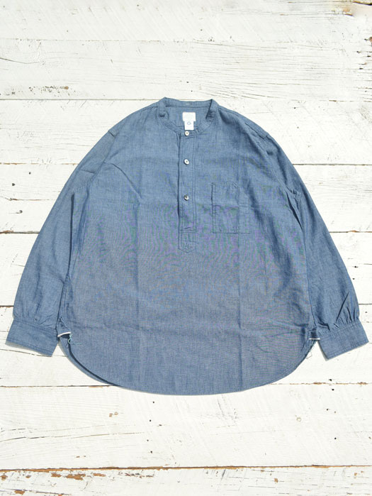 Band Collar Shirt (Classic Chambray)　