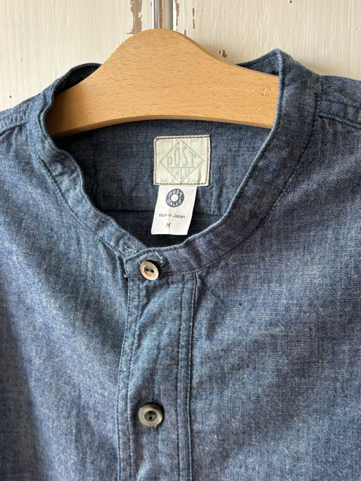 Band Collar Shirt (Classic Chambray)