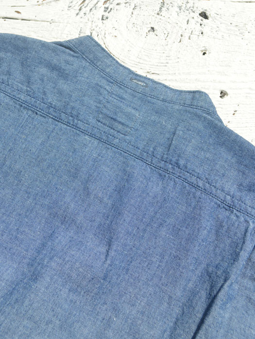 Band Collar Shirt (Classic Chambray)