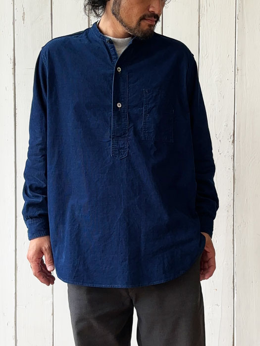 Band Collar Shirt (Cotton Cords)