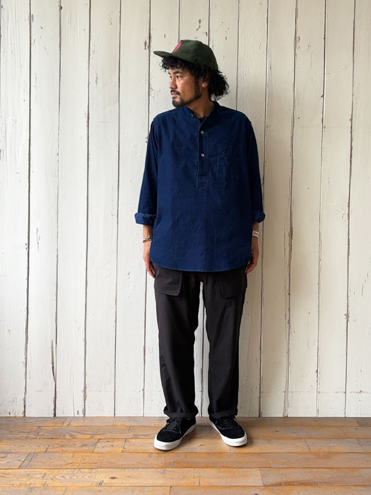 Band Collar Shirt (Cotton Cords)