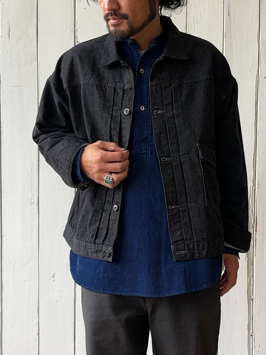 Band Collar Shirt (Cotton Cords)