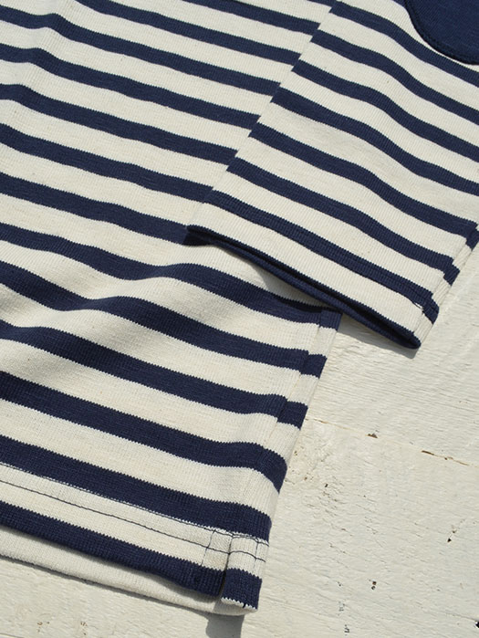 【30% OFF】　【Tieasy Authentic Classic】　Border Basque Shirt Elbow Patch