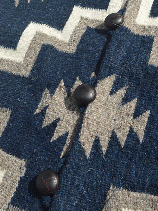 【OAXACA】　RUG VEST “DOUBLE CROSS”