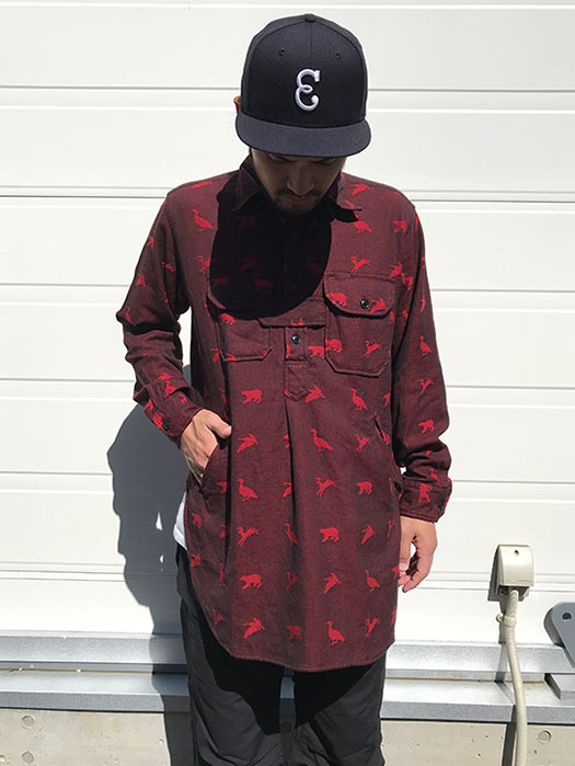 Bird Shooter Shirt (Game Animal Jacquard)　