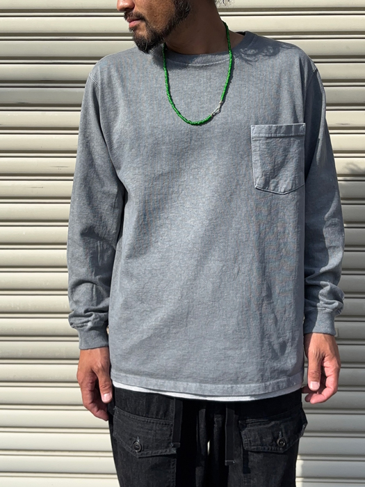 L/S POCKET TEE (PIGMENT)