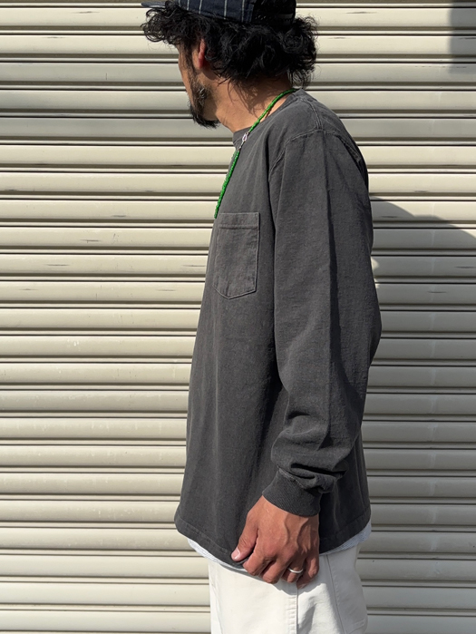 L/S POCKET TEE (PIGMENT)