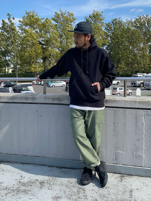【CAMBER】 Pullover Hooded Cross Knit