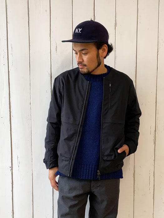 【DECK HAND】　INDIGO COTTON CREW NECK