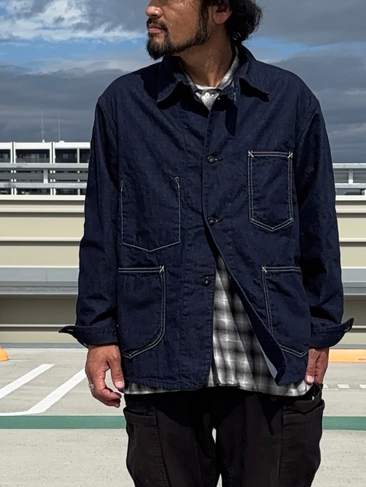POST 46-W (8oz.Denim×Stripe Shirting)