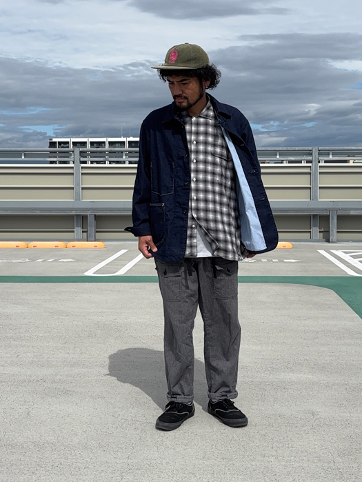 POST 46-W (8oz.Denim×Stripe Shirting)