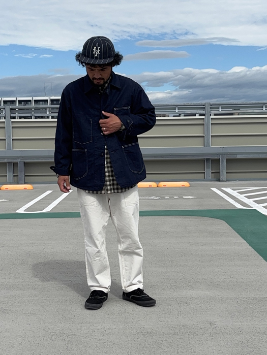 POST 46-W (8oz.Denim×Stripe Shirting)