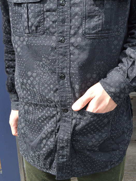 Botanical Scout Apron Shirt (Cotton Jacquard)