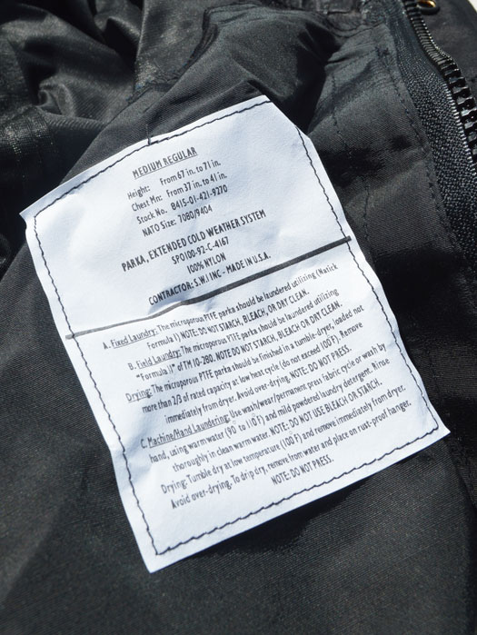 【US ARMY】 1992 ECWCS PARKA (Deadstock)