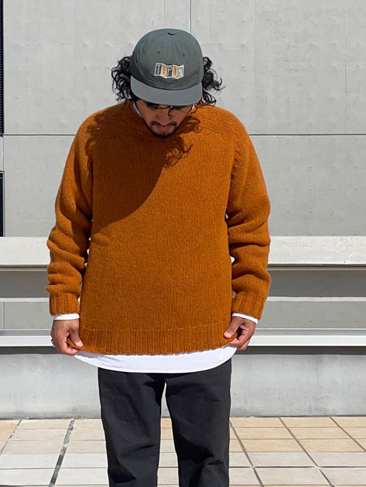 Crew Neck Saddle Shetland (Heavy Weight)