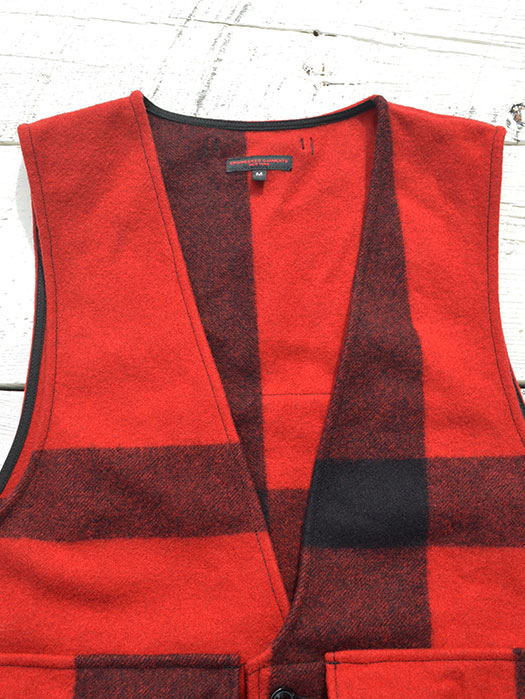 Fowl Vest (Big Plaid Wool Melton)