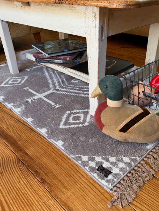 Knitting Large Mat with Fringe