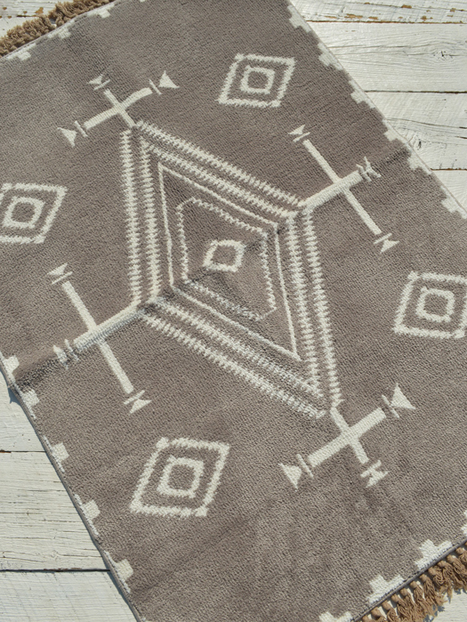 Knitting Large Mat with Fringe