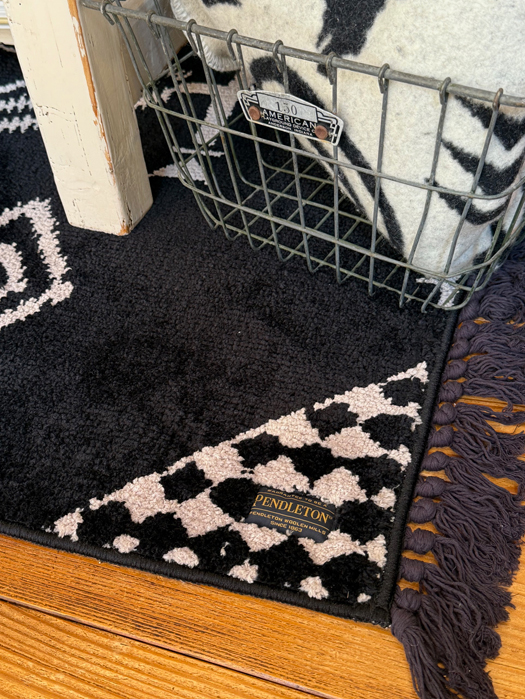 Knitting Large Mat with Fringe