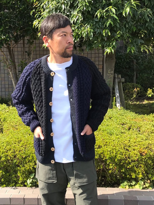 NR別注 4A Golfer Cardigan (Crazy Pattern) (Size 38.40.42.44)