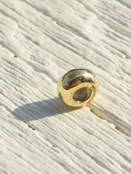 OT-B0001　18K GOLD PLAIN BEAD